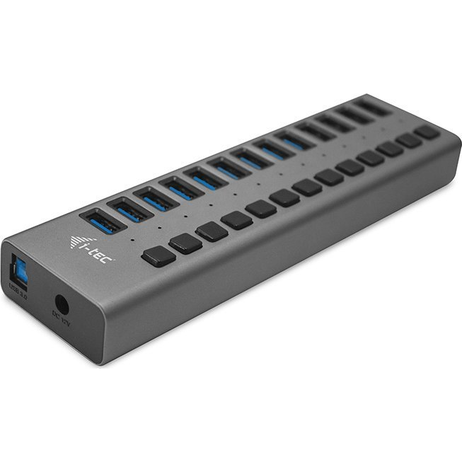 i-tec U3CHARGEHUB13UK mobiltelefon töltő Univerzális Szürke Váltakozó áram Beltéri (U3CHARGEHUB13UK)
