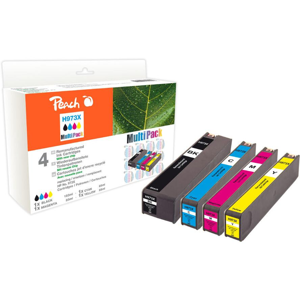 Peach PI300-750 blækpatron 4 stk Kompatibel Højt (XL) udbytte Sort, Blå, Magenta, Gul