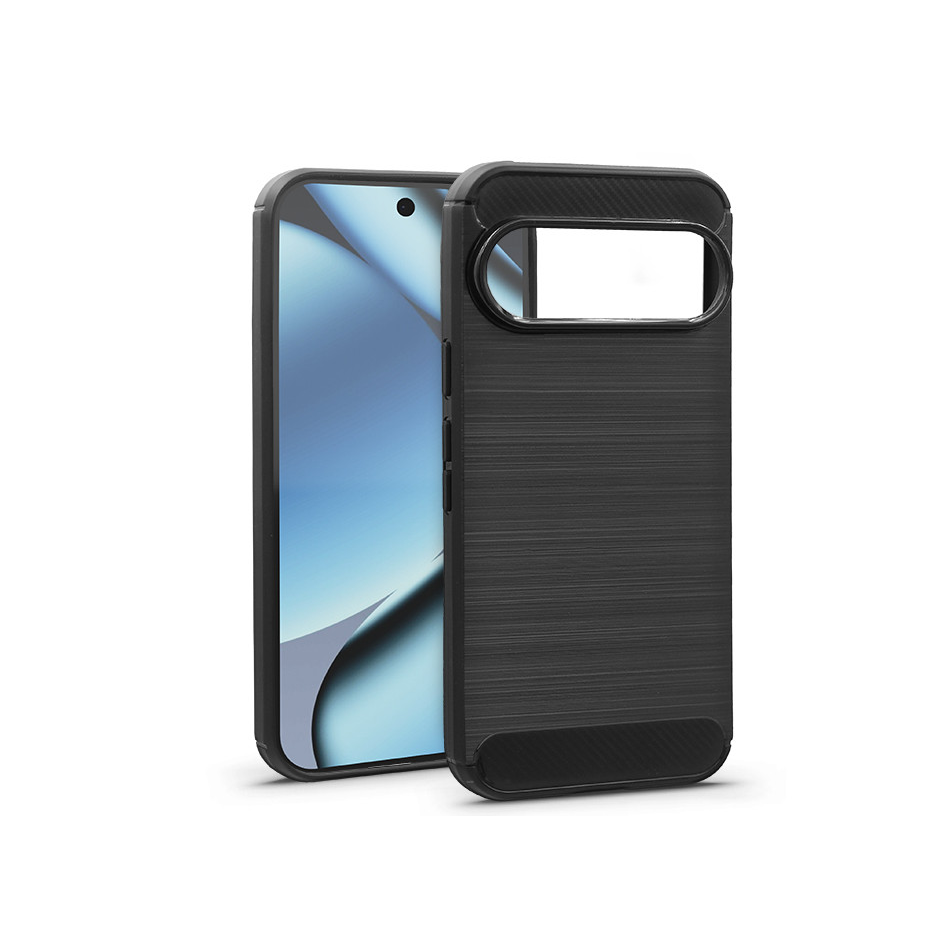 Haffner Carbon szilikon tok - Google Pixel 10 / 10 Pro - fekete (HF395888)