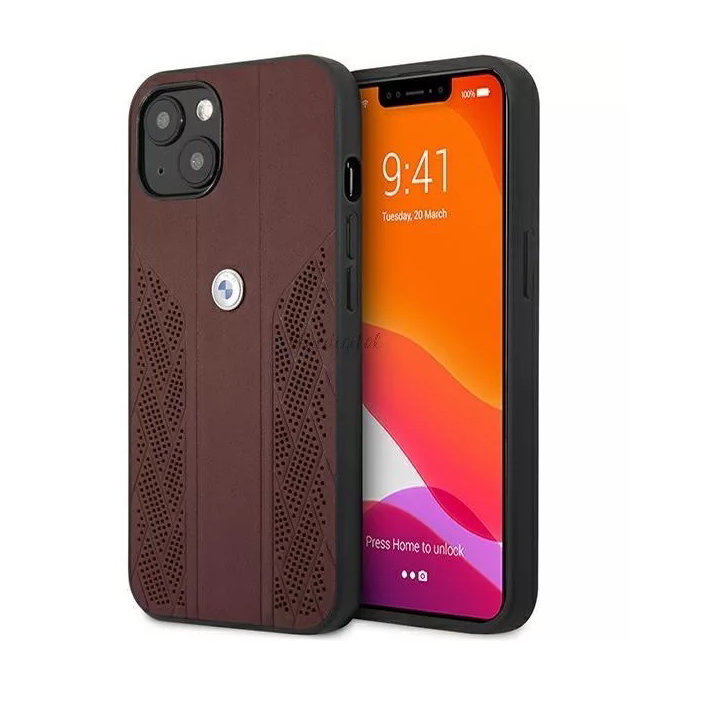 BMW Apple iPhone 13 mini Hátlap Tok - Piros (BMHCP13SRSPPR)