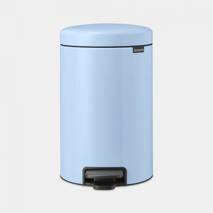 Brabantia NewIcon 12 literes pedálos fém szemetes - Világoskék (202483)