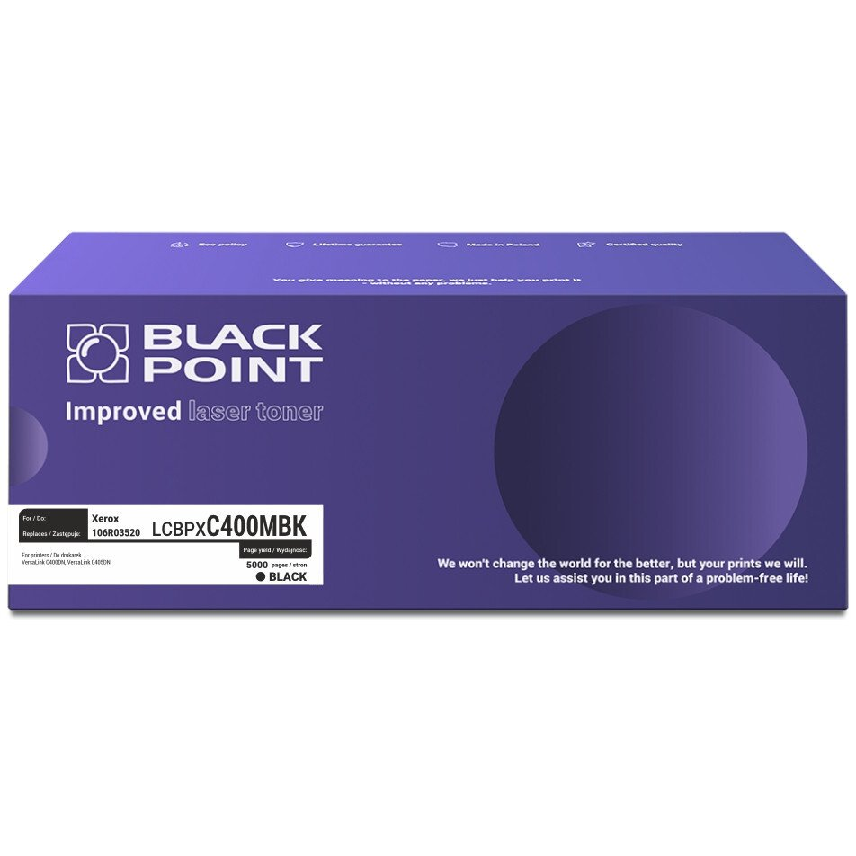 Съвместима тонер касета Black Point BLXC400MBKBW за Xerox 106R03520