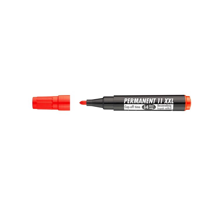 ICO Permanent 11 XXL 1-3mm Alkoholos marker - Piros (9580066002)