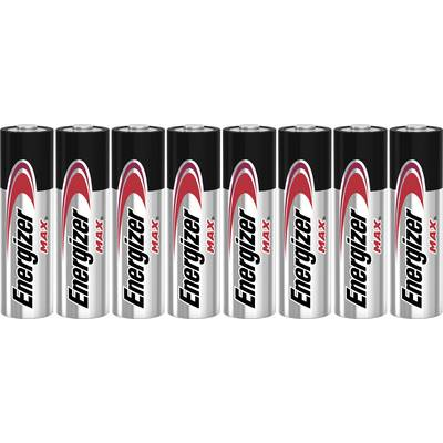Ceruzaelem AA, alkáli mangán, 1,5V, 8 db, Energizer Max LR06, AA, LR6, AAB4E, AM3, 815, E91, LR6N