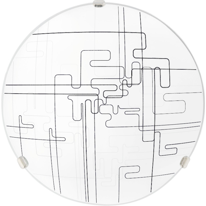 Light 4you LY-6069 Tetrix 30 Mennyezeti Lámpatest - Fehér / Fekete (LY-6069)