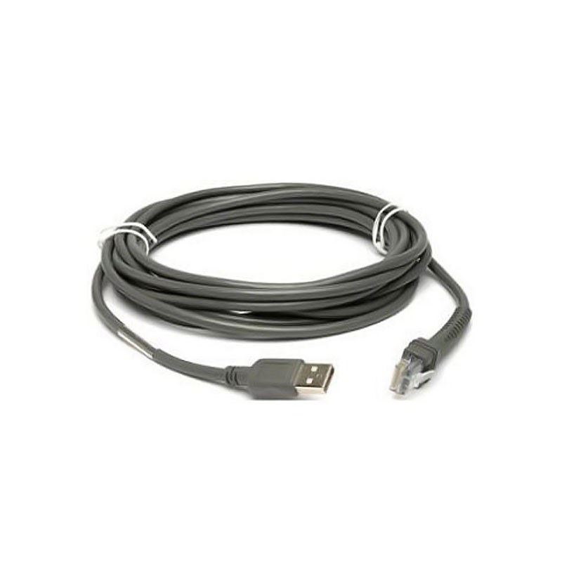 Zebra vonalkód olvasó adatkábel USB 15ft (4.6m) (CBA-U30-S15ZBR) (CBA-U30-S15ZBR)