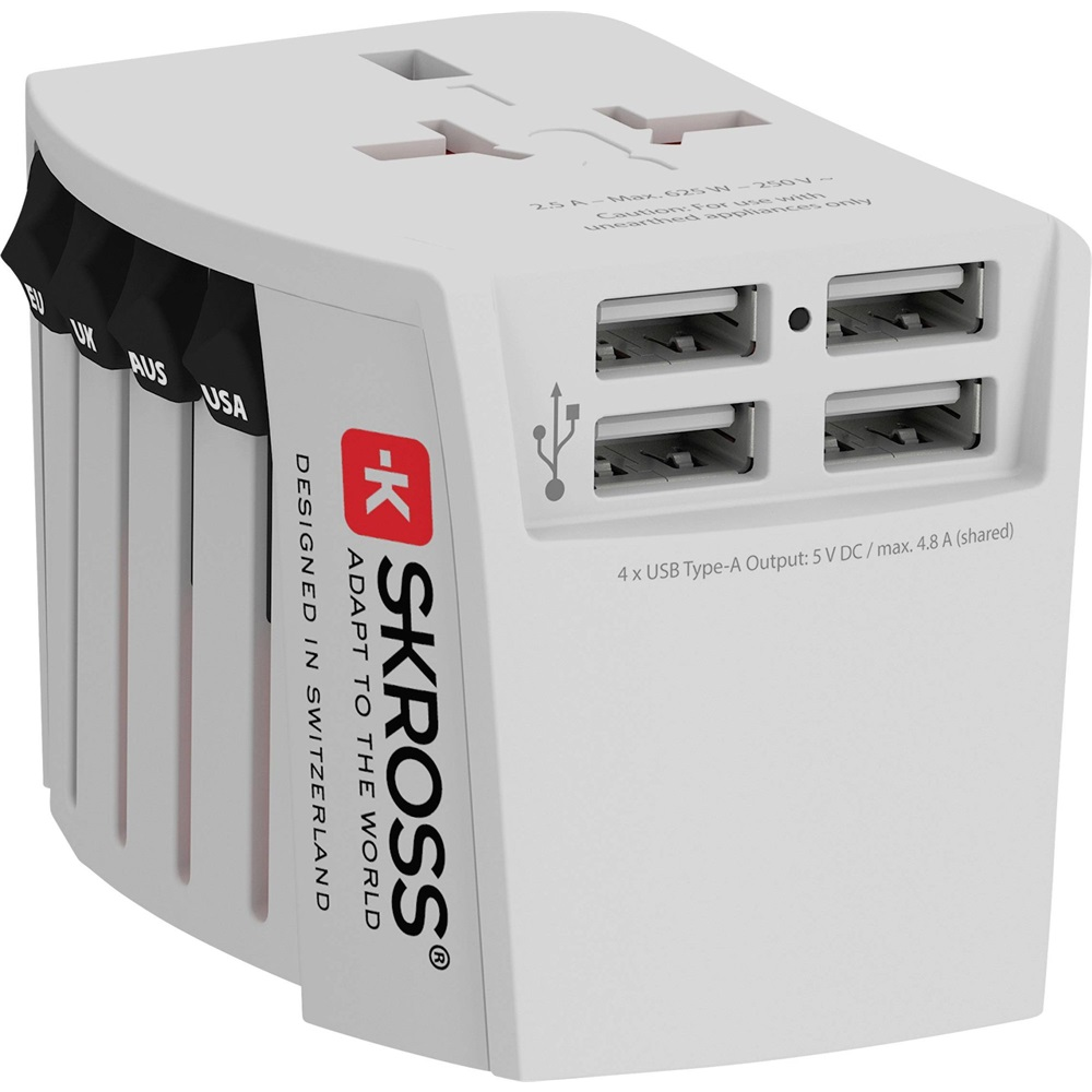Skross MUV USB (4xA) Utazó adapter (MUVUSB-4XA)