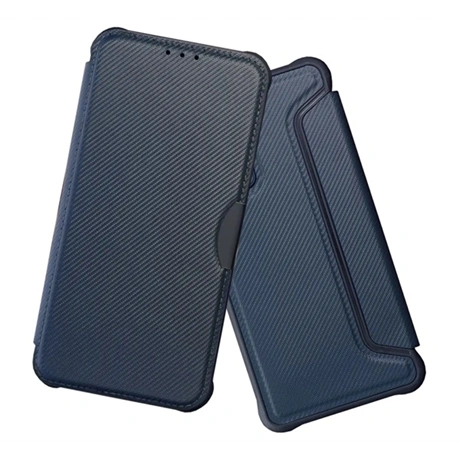 Gigapack FLIP oldalra nyíló ütésállós tok Samsung Galaxy A12 (SM-A125F / SM-A127F) sötétkék