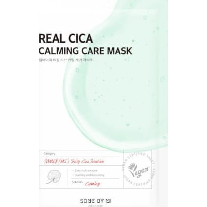 SOME BY MI Real Cica Calming Care Mask - Soothing textile mask with centella 20 g (8809647391494)