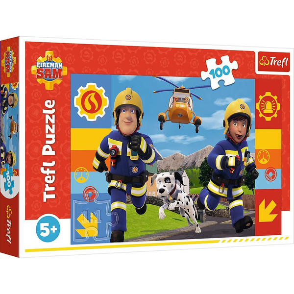 TREFL 100 PUZZLE FIREMAN SAM ALWAYS HELPFUL