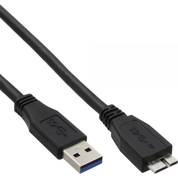 InLine 35405 cavo USB USB 3.2 Gen 1 (3.1 Gen 1) 0,5 m USB A Micro-USB B Nero
