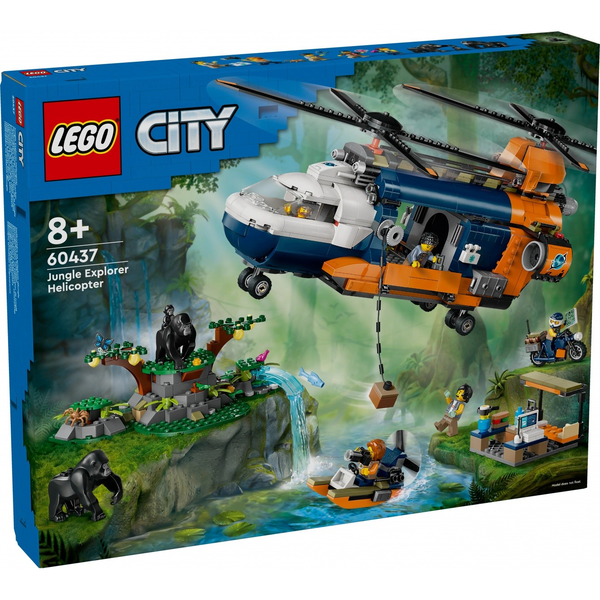 LEGO® City - Jungle Explorer Base Camp Helicopter 60437, 881 части