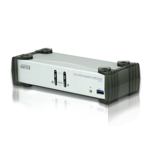 ATEN 2-Port USB 3.0 DisplayPort KVMP Switch + Cables