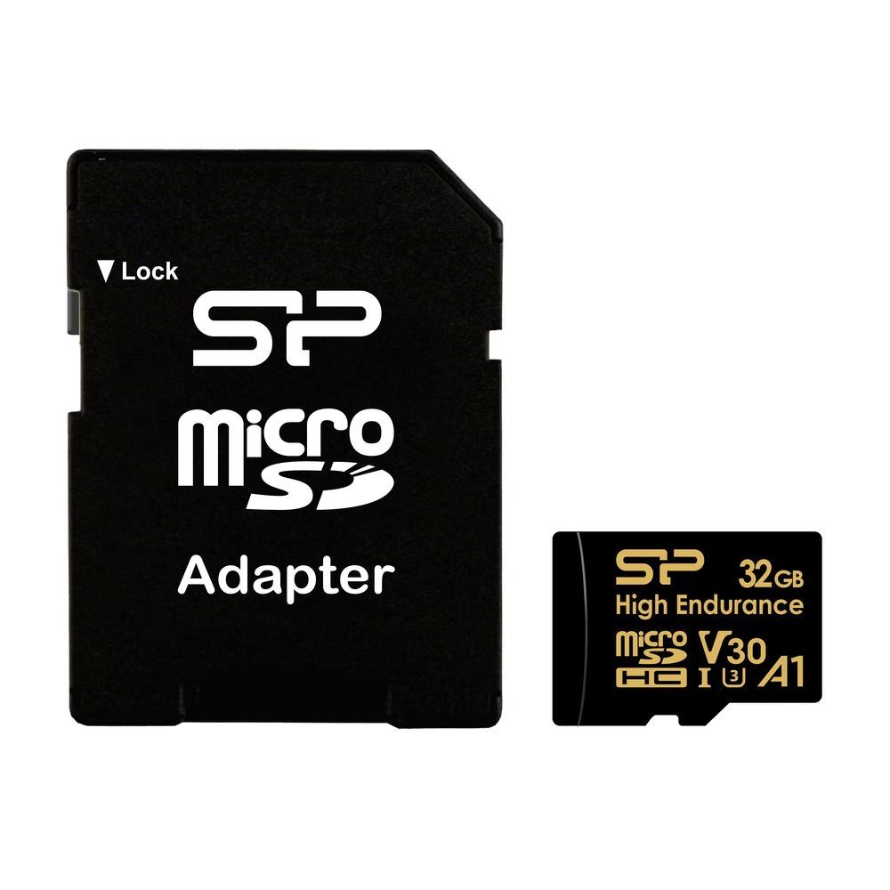 32GB microSDHC Silicon Power Golden Series CL10 V30 A1 + adapter (SP032GBSTHDV3V1HSP) (SP032GBSTHDV3V1HSP)
