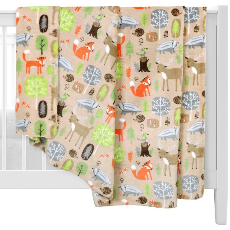 BELLATEX Ella 2513/133, 100 × 150 cm, erdei állatok (12618)