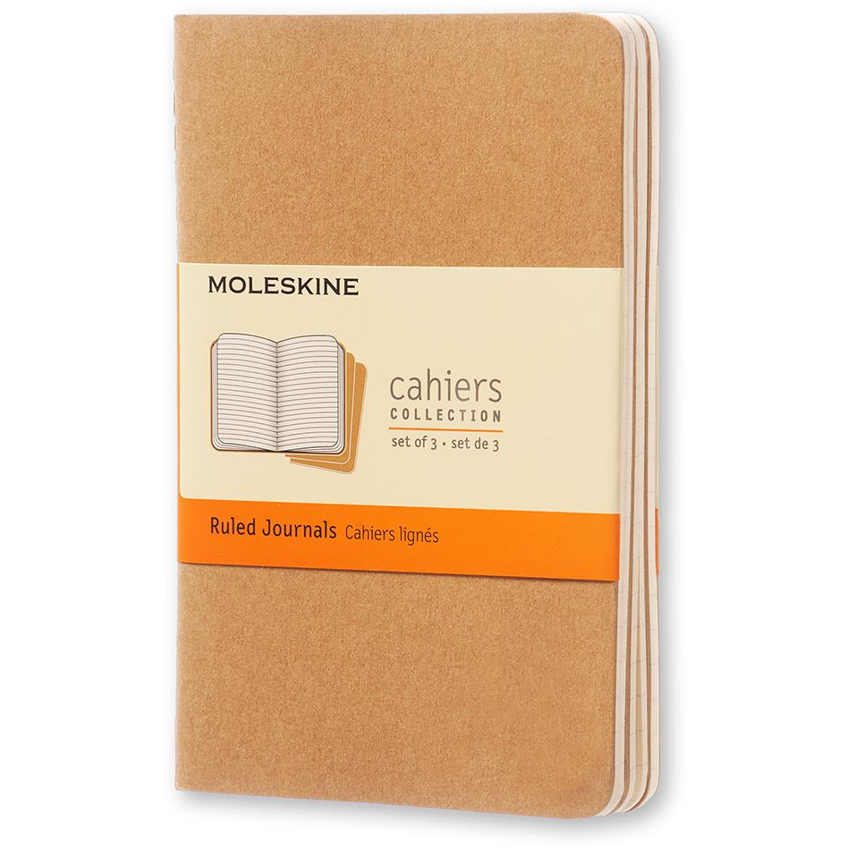 MOLESKINE Cahier S, barna - 3 darabos kiszerelés (QP411)