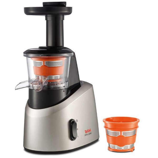 Tefal Infiny Juice ZC255B Saftpresser 200 W Grå, Sølv