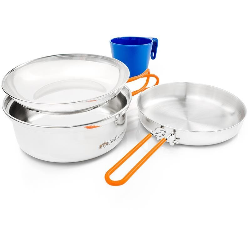 GSI Outdoors Glacier Stainless 1 Person Mess Kit (90497681257)