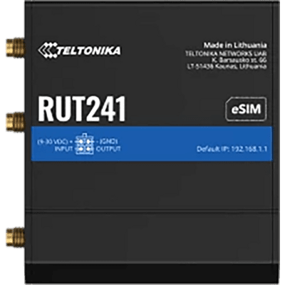 Teltonika LTE Cat4 router, Wi-Fi, 2xRJ45 port, RMS, IoT/M2M, eSIM kompatibilis