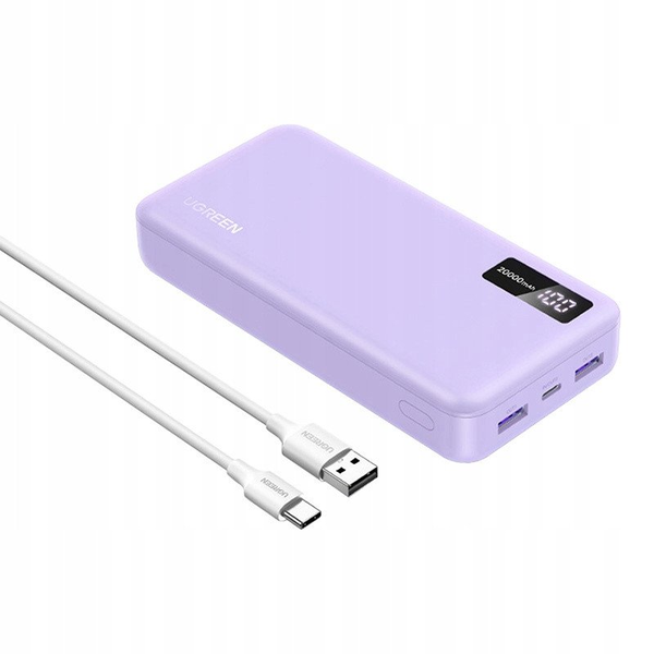 UGREEN PB312 20000mAh Power Bank USB-C PD20W lila