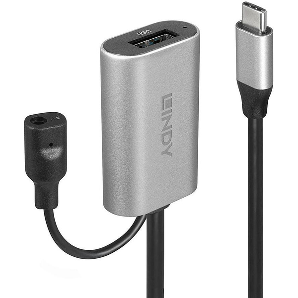 Lindy 43270 USB-kabel USB 3.2 Gen 1 (3.1 Gen 1) 5 m USB C USB A Sølv