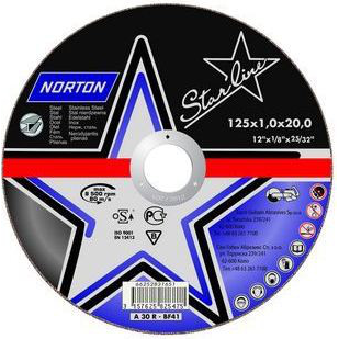  Norton Clipper Tarcza do ciecia Starline Metal A30P-BF42 125 x 22,23 x 3,0mm (66252837276)