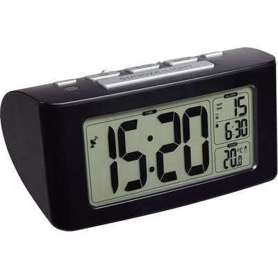 Rádiójel vezérelt digitális ébresztőóra, fekete, TFA 60.2532.01 (60.2532.01)