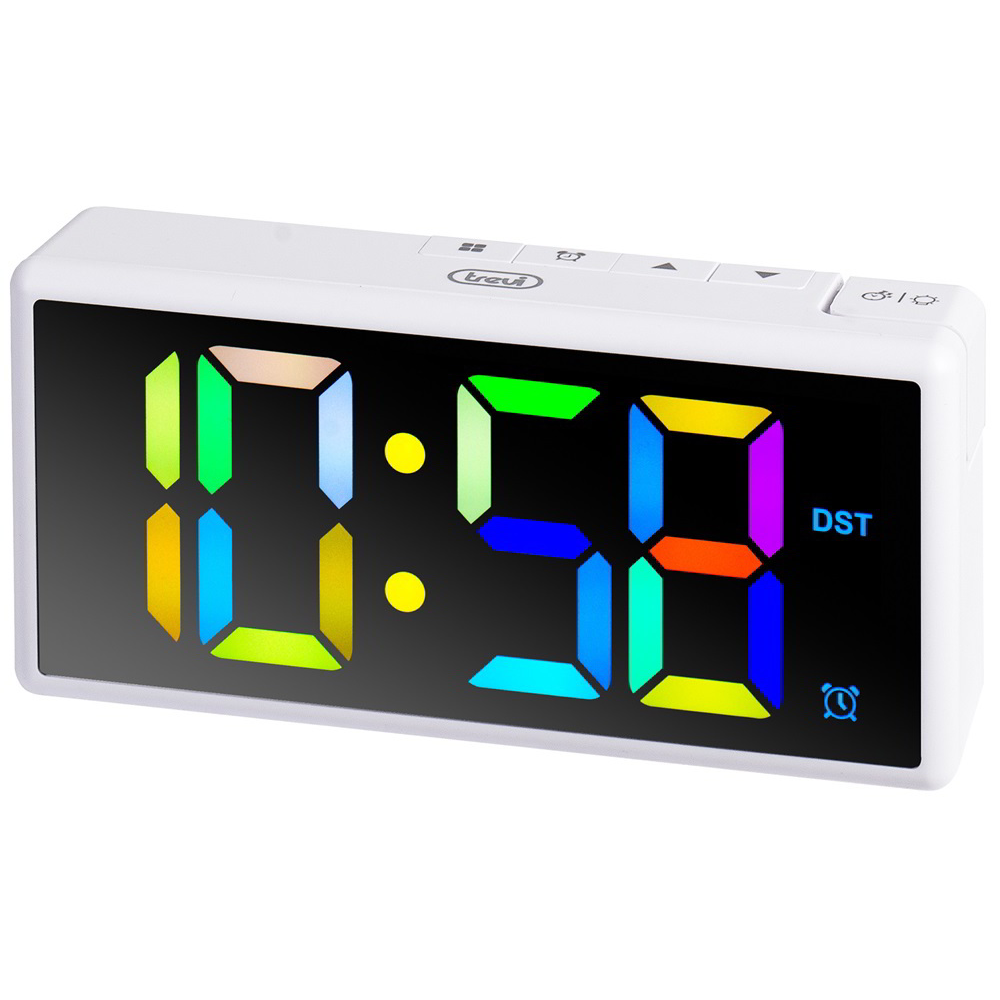 Trevi EC 886 Digitális ébresztőóra Fehér (EC 886 WHITE)