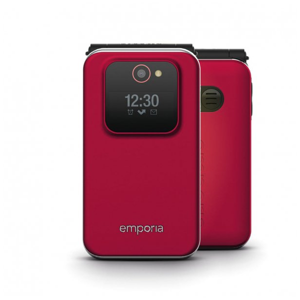 Emporia JOY 7,11 cm (2.8") 87 g Sort, Rød Begynder telefon