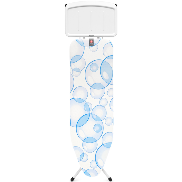 BRABANTIA Solid Steam Unit Holder vasalódeszka 1240x380mm - B méret. fix vasalótálca gőzállomásokhoz. D=22mm fehér váz. PerfectFlow friss fuvallat huzat - 244100