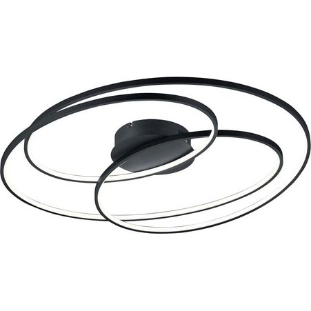 TRIO 673918032 Gale fekete fényerőszabályzós mennyezeti LED lámpa (673918032)