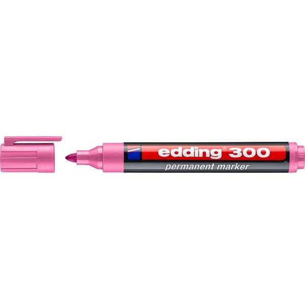 Permanentný popisovač e-300 EDDING, 1,5-3mm, ružový