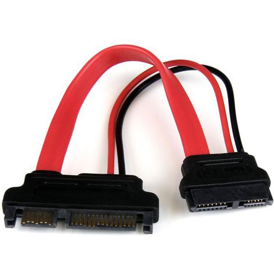 StarTech.com SLSATAADAP6 SATA-kabel 0,1524 m Slimline SATA 13 pin SATA 7+15 pin Rood