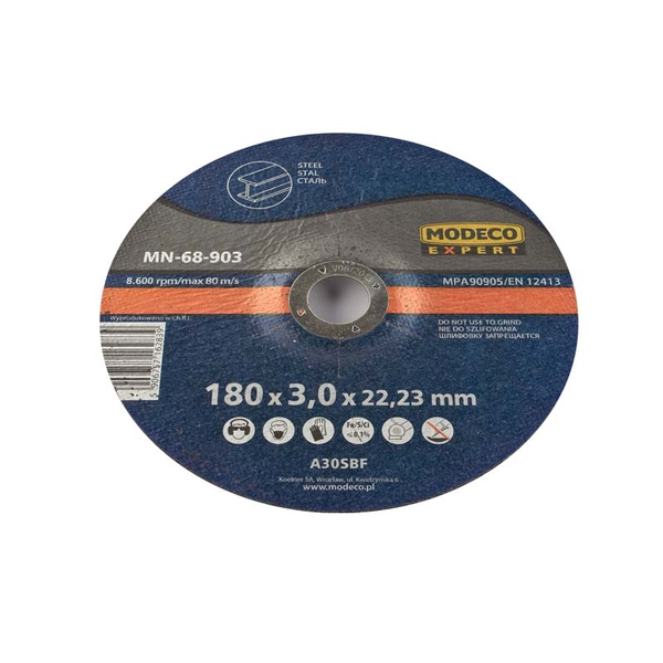  Modeco Ściernica wypukła do cięcia metalu 125mm 25szt. - MN-68-902