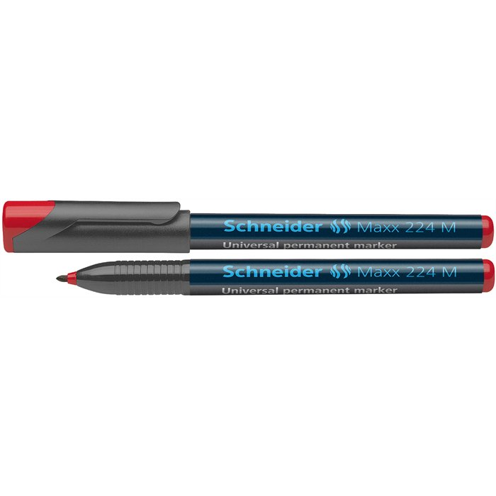 Schneider Maxx 224 M 1mm Alkoholos marker - Piros (1202)