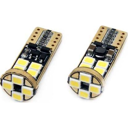  AMiO LED CANBUS 12SMD 2835 T10e (W5W) White 12V/24V