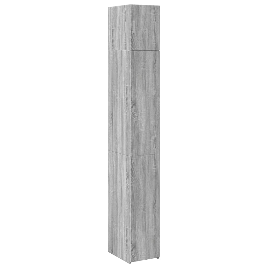 szürke sonoma szerelt fa vékony tárolószekrény 30x42,5x225 cm (3281264)