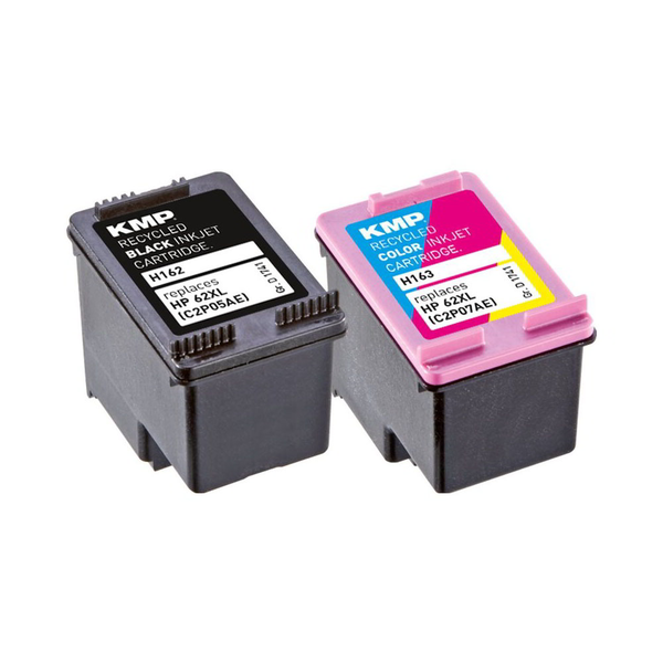 KMP HP 62XL Мултипак с мастилни касети – черно и цветно