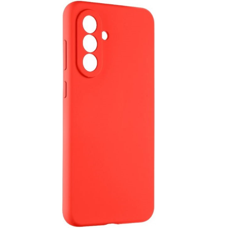 Samsung Galaxy A56 5G SM-A566B, Szilikon tok, mikrofiber plüss belső, Tactical Velvet Smoothie, piros (TS12266)