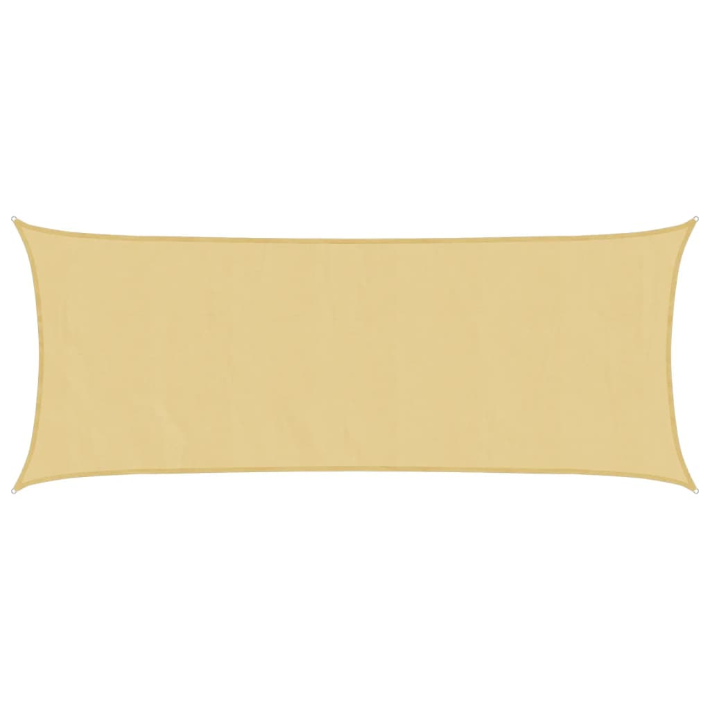 homokszínű 100% oxford szövet napvitorla 4,5x2 m (4000563)