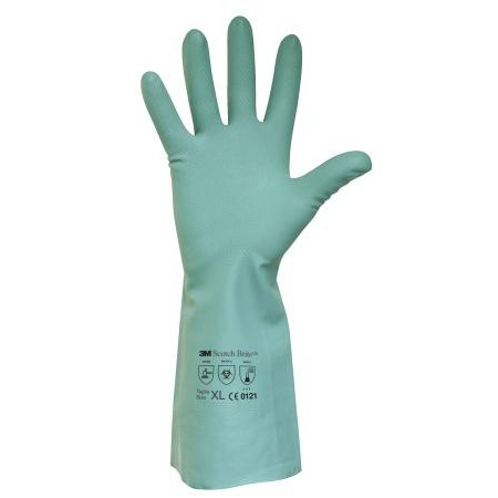 Latex védőkesztyű - 8-as méret / Zöld (10 pár) (5508)