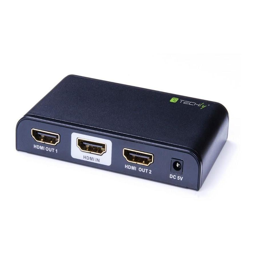 Techly IDATA HDMI2-4K2 videó elosztó HDMI 2x HDMI (IDATA-HDMI2-4K2)
