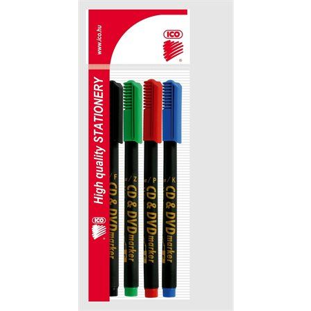 ICO alkoholos marker készlet CD/DVD 0,5 mm (9580068004) (9580068004)