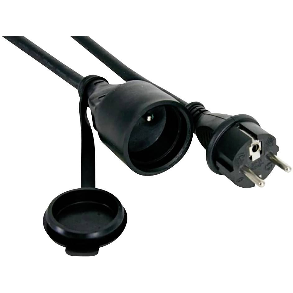 Perel EC01.5R15STBHQ Áram Hosszabbítókábel 16 A Fekete 1.50 m (EC01.5R15STBHQ)