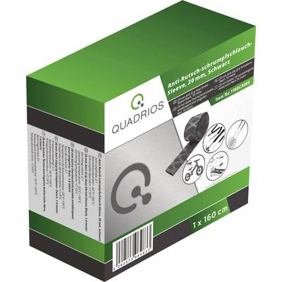 Quadrios 1908CA065 Zsugorcső ragasztó nélkül Fekete 20 mm Zsugorodási arány:2:1 1.6 m (1908CA065)