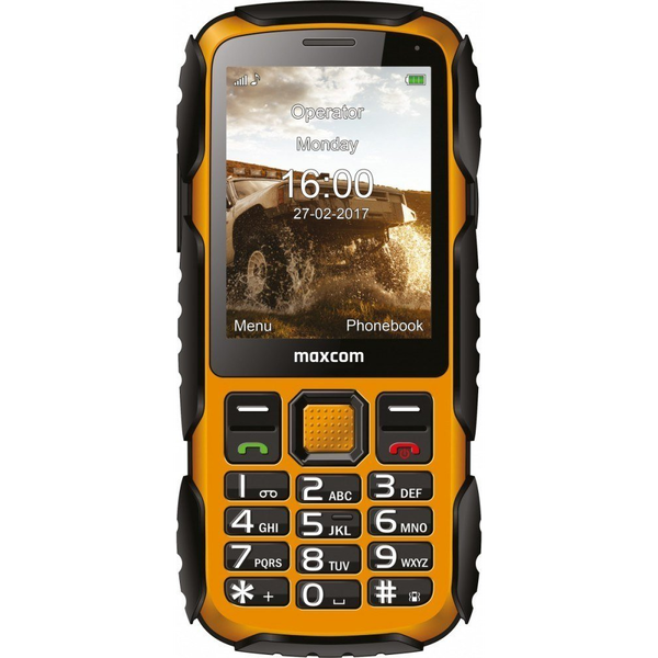 Erős telefon Maxcom MM920L Strong sárga IP67 1400mAh zseblámpa
