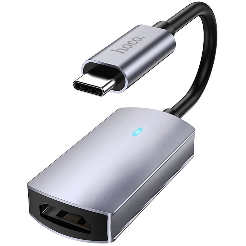 USB C na HDMI kábel Hoco 4K 30Hz 2 m UA43, oceľovo sivý