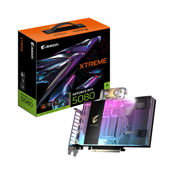 Gigabyte GeForce RTX 5080 16GB GDDR7 Xtreme WaterForce OC Videókártya