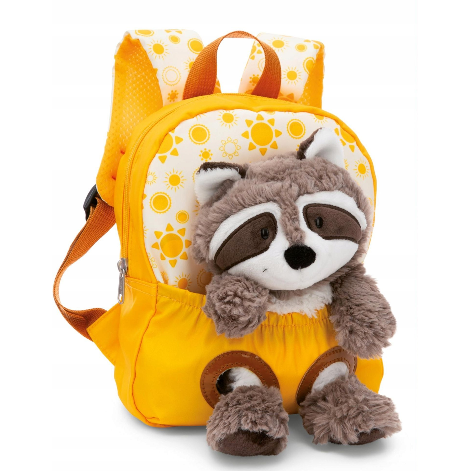 Nici 49846 Hátizsák plüss mosómedvével ovisoknak - Sárga (49846 NICI)