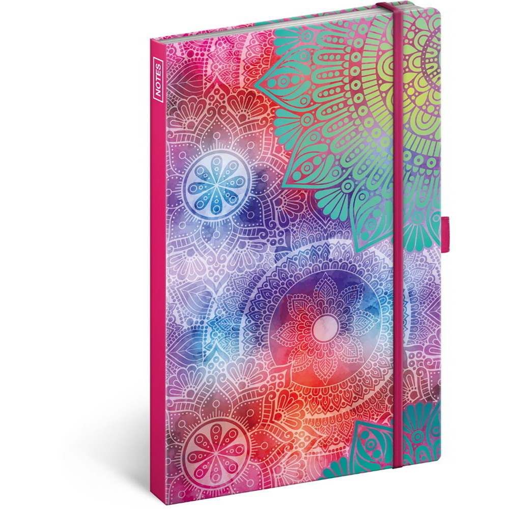 Realsystem Mandala 86 lapos 130 x 210mm vonalas notesz - Mintás (5416-MA)